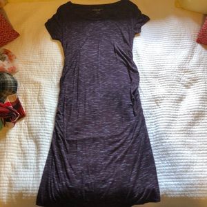Purple maternity dress